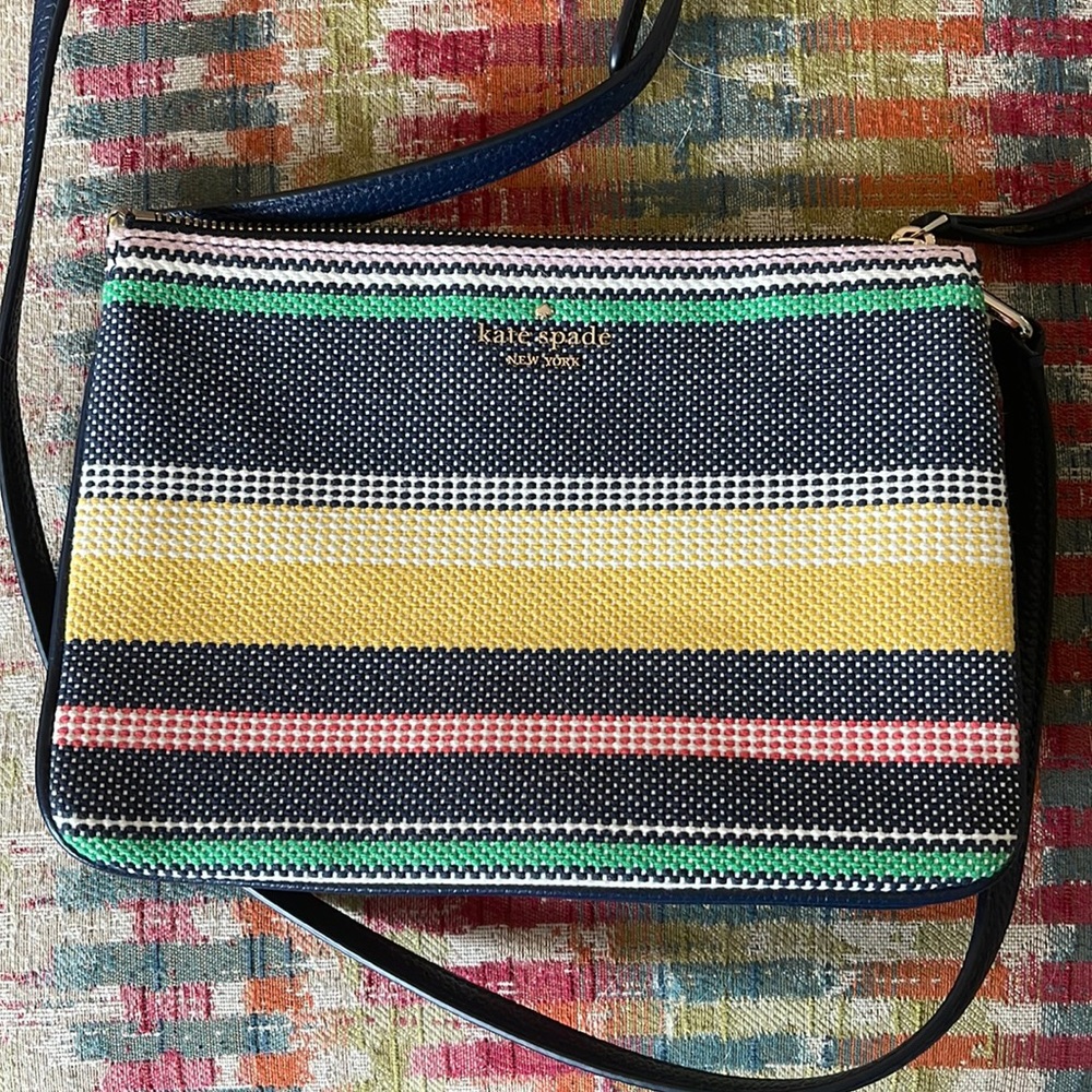 Kate Spade crossbody boardwalk stripe